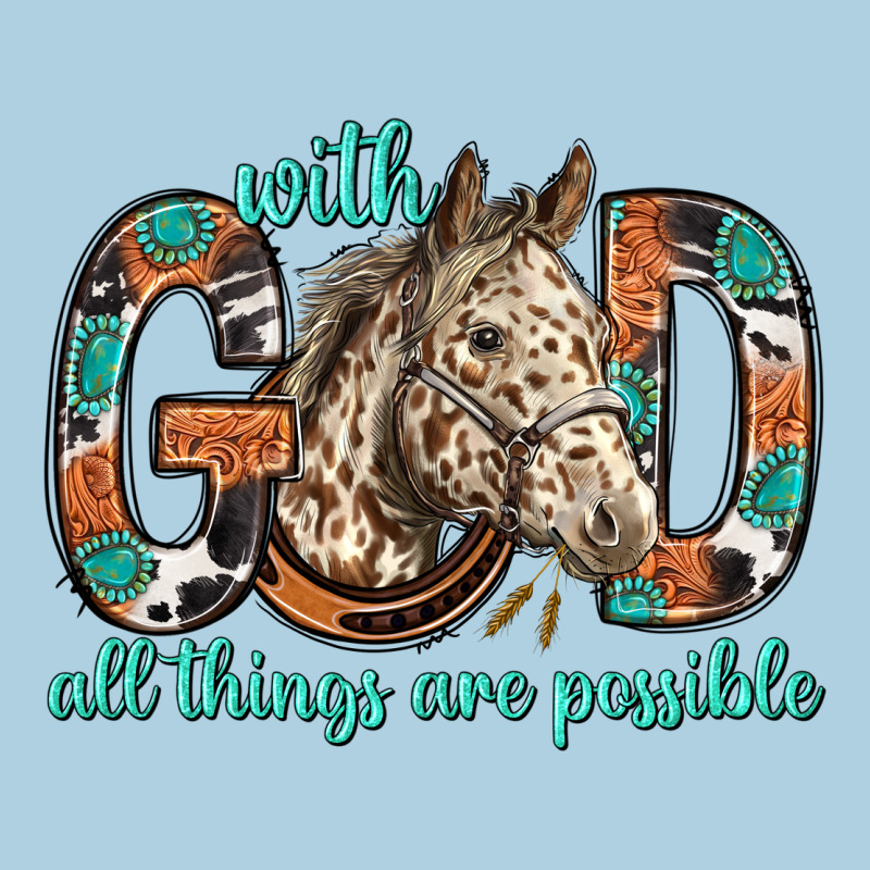 With God All Things Are Possible With Horse Bbs Premium Hoodie by BundleAndBundleShop | Teevron