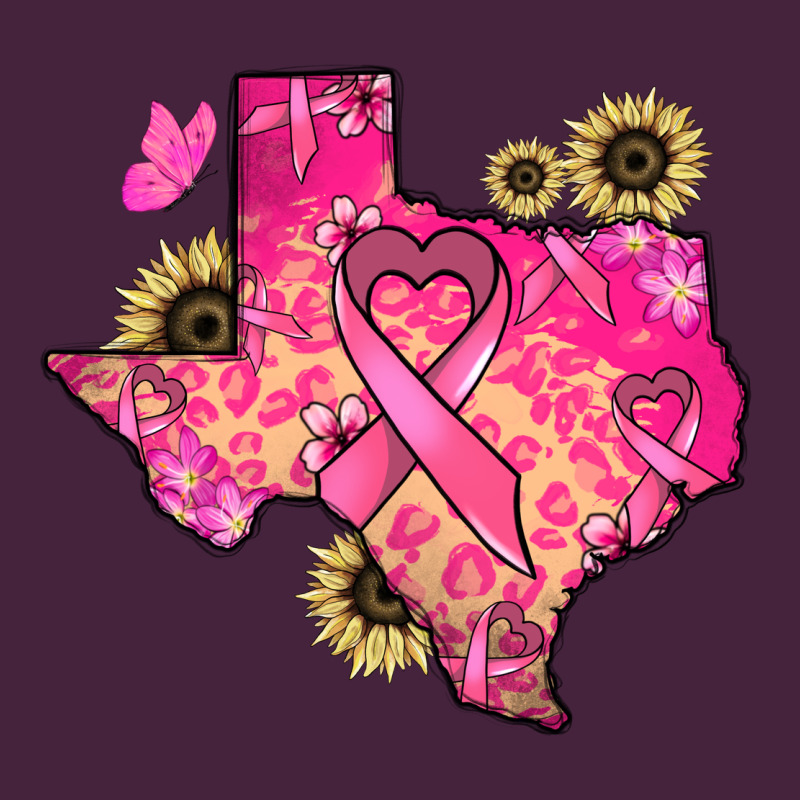 Texas Map Cancer Long Sleeve Tee by HowdyJamesFarm | Teevron