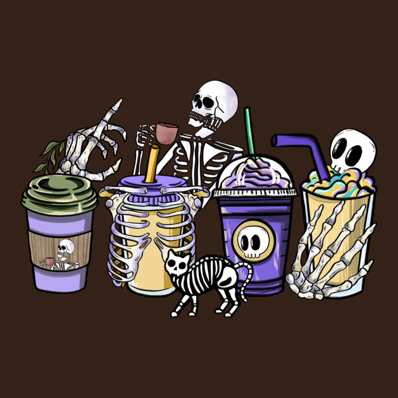 Skeleton Coffee Cups Heavy Core Tee by NancyCooperArtShop | Teevron