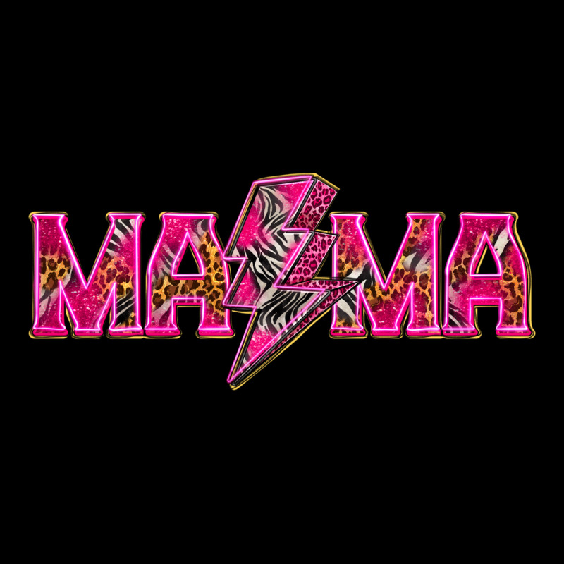 Mama Neon Lightning Bolt Mother's Day Heavyweight Sweatshirt by HowdyJamesFarm | Teevron