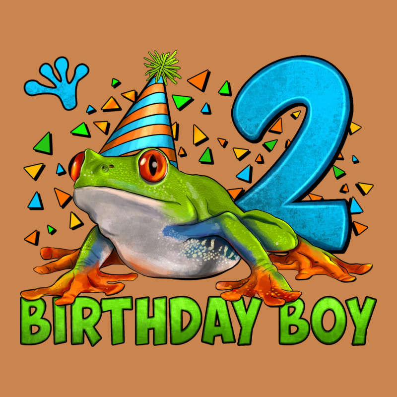 Birthday Boy Frog Age 2 Heavyweight Hoodie by LillyAllenDesigns | Teevron