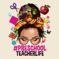 Preschool Teacher Life  Messy Bun Ladies Tee | Teevron