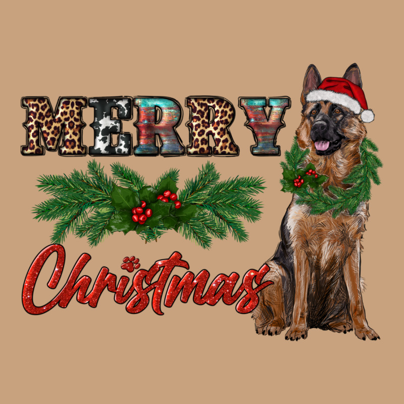 Merry Christmas German Shepherd Vintage Tee by RanaPortraitStore | Teevron