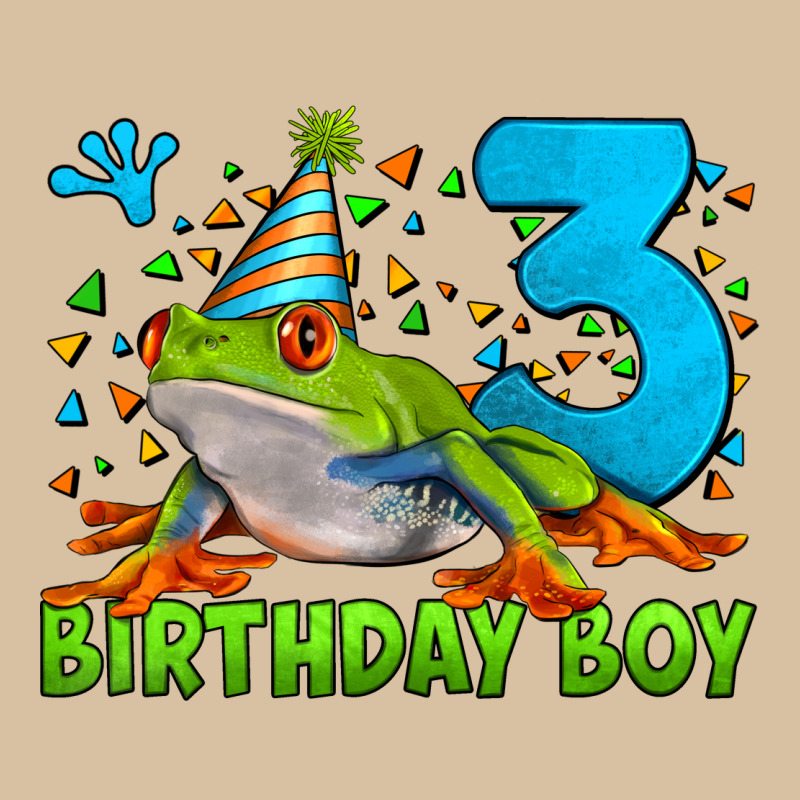 Birthday Boy Frog Age 3 Heavyweight Hoodie by LillyAllenDesigns | Teevron