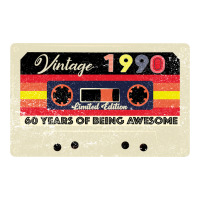 vintage 1990 60th birthday cassette 30 years old 60 years | Teevron