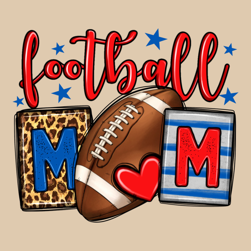 Football Mom Red And Blue Team Color Mother's Day Heavyweight Sweatshirt by HowdyJamesFarm | Teevron