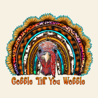 Gobble Till You Wobble Thanksgiving Rainbow Vintage Tee | Teevron