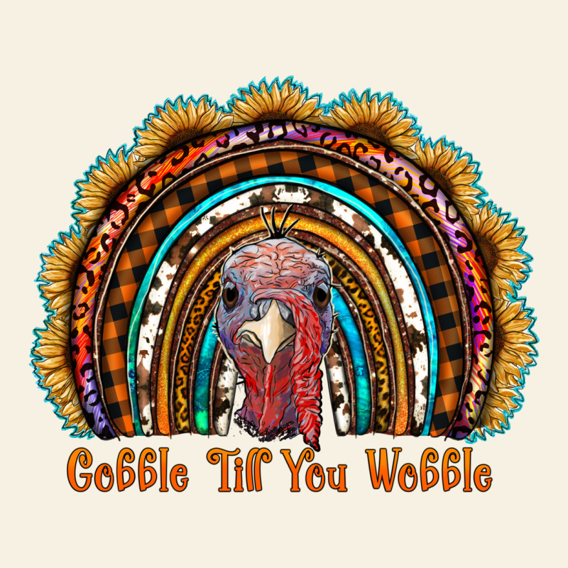Gobble Till You Wobble Thanksgiving Rainbow Vintage Tee by RanaPortraitStore | Teevron