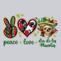Peace Love Dia De Los Muertos Mexico Heavyweight Sweatshirt | Teevron