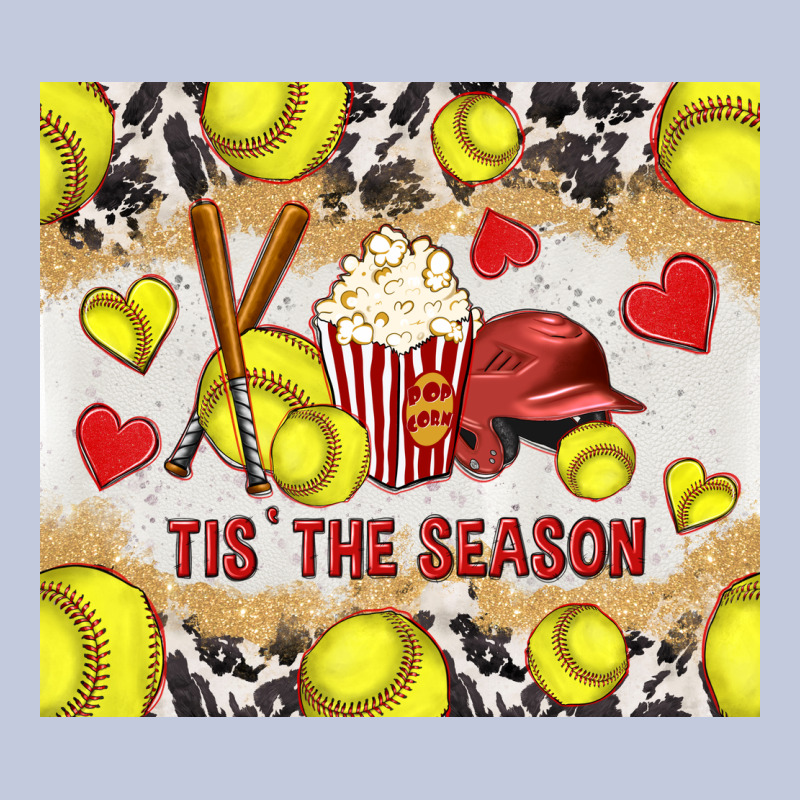 Tis' The Season Softball With Cowhide Tumbler Tbs Long Sleeve Tee by TumblerDesignByShophia | Teevron