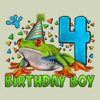 Birthday Boy Frog Age 4 Heavyweight Hoodie | Teevron