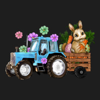 Easter Tracktor Bunny Carrot Flowers  Egg Classic Tee | Teevron