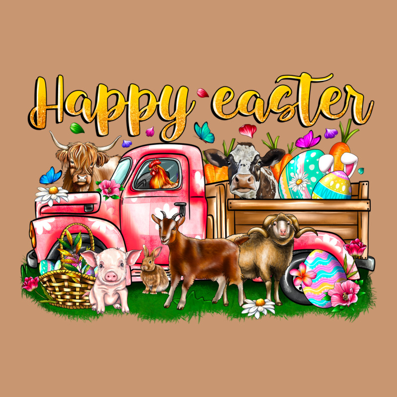 Happy Easter Animal Car Heavyweight Hoodie by CowhideDigitalArt | Teevron