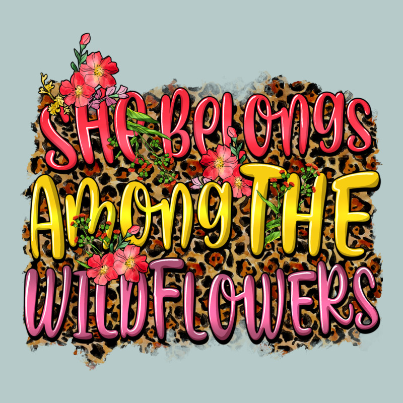 She Belongs Among The Wildflowers Heavy Core Tee by NancyCooperArtShop | Teevron