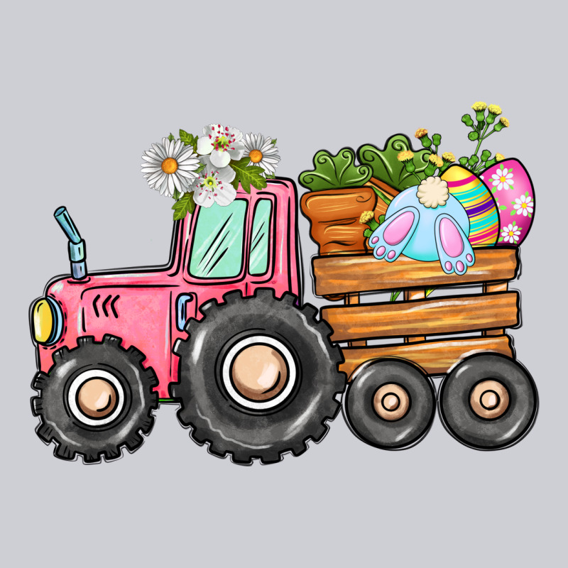 Easter Bunny Tractor Heavyweight Sweatshirt by CowGirlArtShop | Teevron