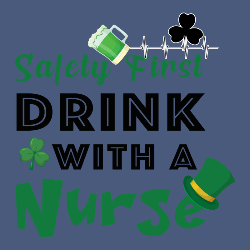 Safety First Drink With A Nurse Vintage Hoodie by Bettercallsaul | Teevron