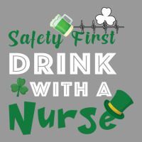 Safety First Drink With A Nurse Vintage Hoodie | Teevron