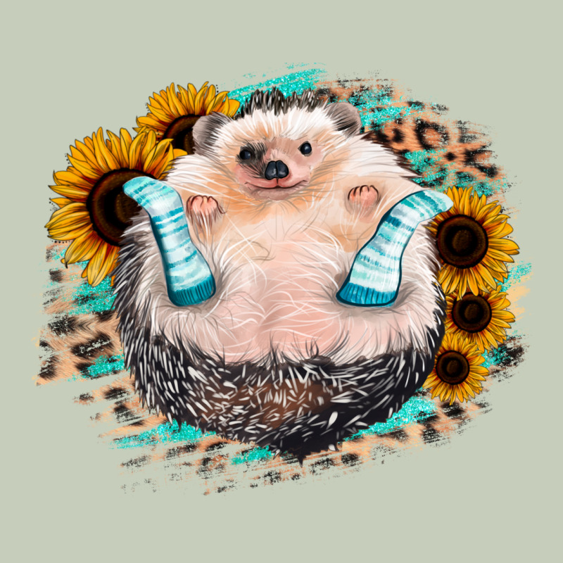 Sunflower Leopard Hedgehog Ladies Tee by Jasminsmagicworld | Teevron