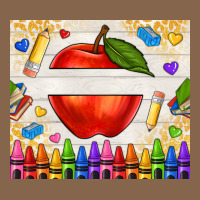 Custom Teacher Name Apple Premium Tee | Teevron