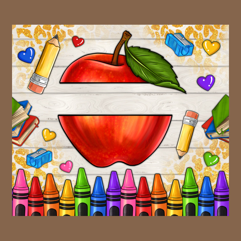 Custom Teacher Name Apple Premium Tee by NancyCooperArtShop | Teevron