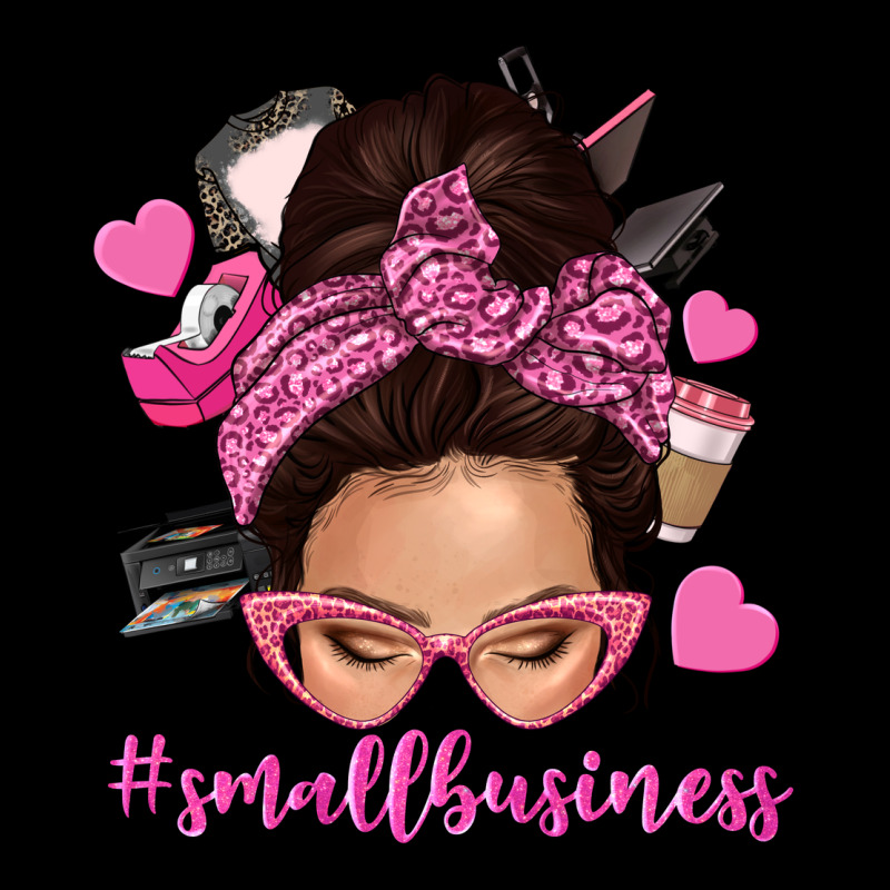 Small Business Messy Bun Heavy Core Tee by NancyCooperArtShop | Teevron
