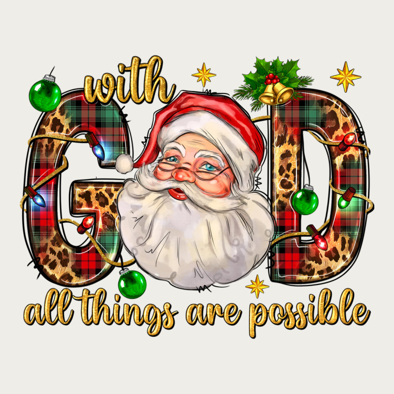 With God All Things Are Possible With Santa Claus Bbs Zipper Hoodie by BundleAndBundleShop | Teevron