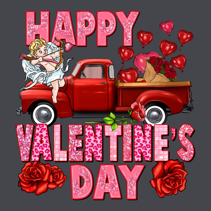 Happy Valentine's Day Red Truck Long Sleeve Tee by HowdyJamesFarm | Teevron