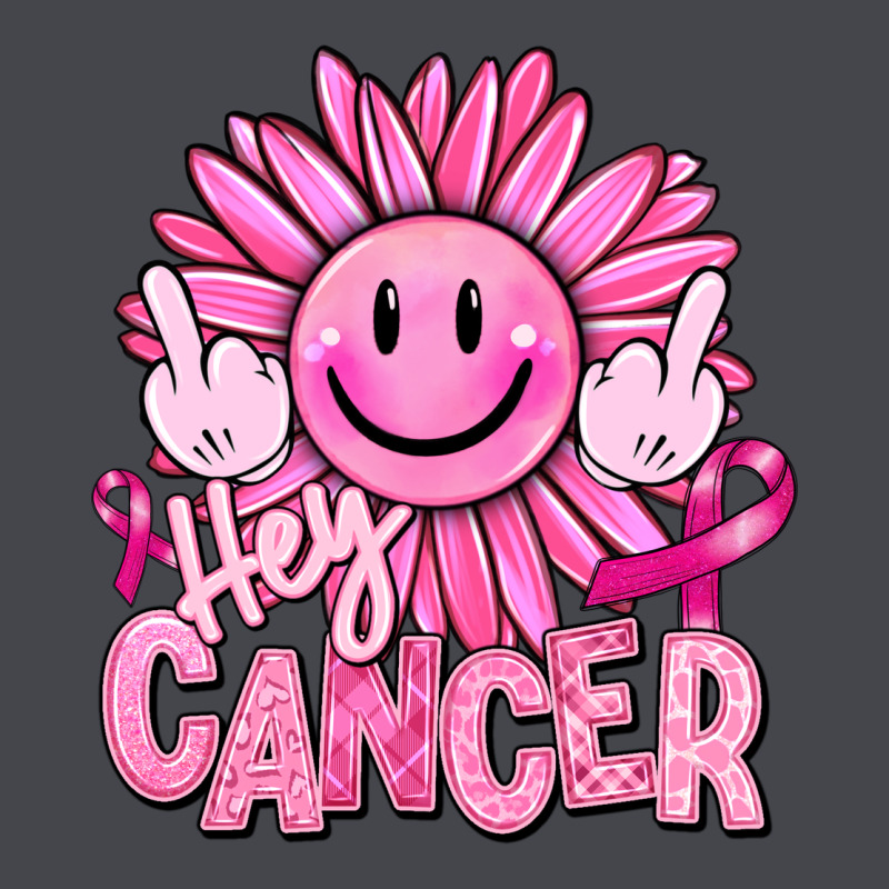 Hey Cancer Smiley Face Breast Cancer Long Sleeve Tee by RanaPortraitStore | Teevron