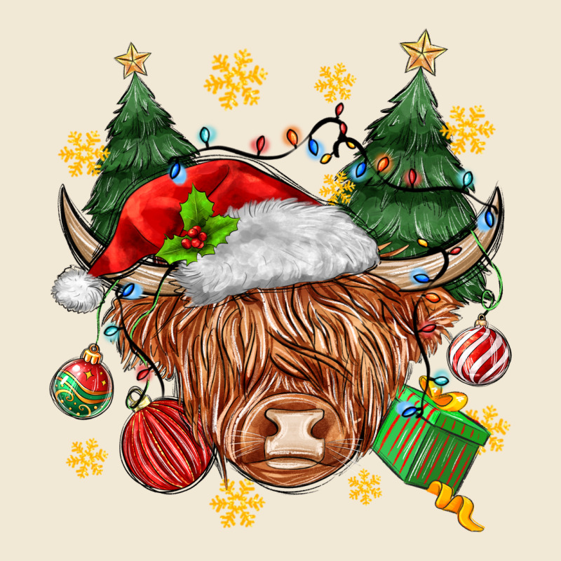 Christmas Highland Cow Premium Tee by MaliasSmallBusiness | Teevron