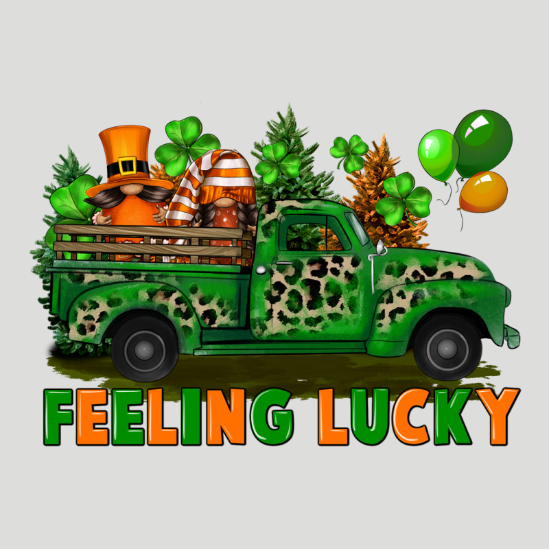 Feeling Lucky With Gnomes On Truck Zipper Hoodie by FaDigitalArtStudio | Teevron