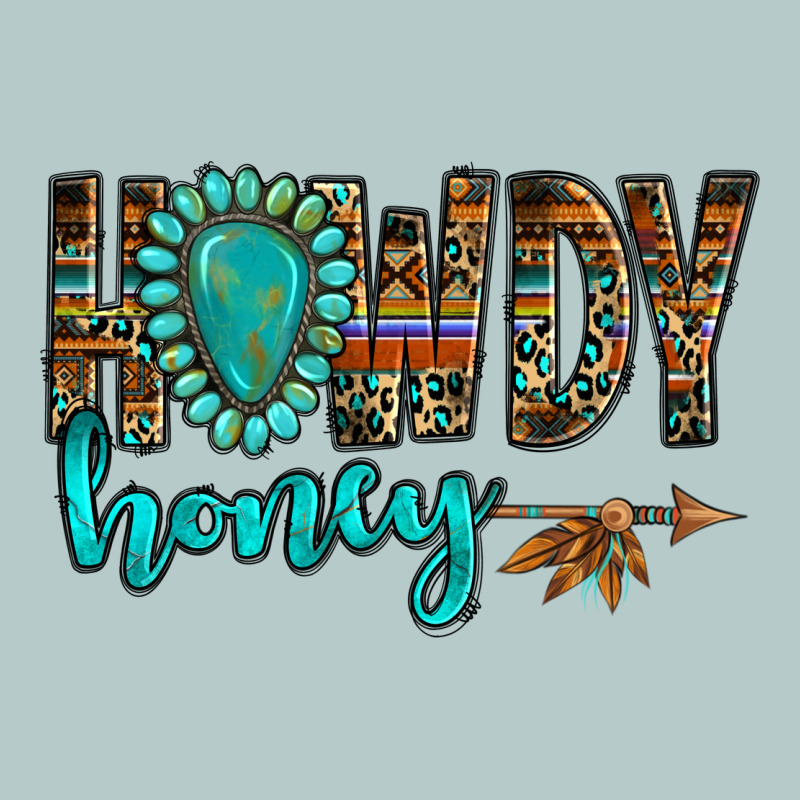 Western Howdy Honey Arrow Gemstone Heavy Core Tee by NancyCooperArtShop | Teevron