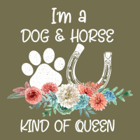 Im A Dog And Horse Kind Of Queen Vintage Hoodie | Teevron