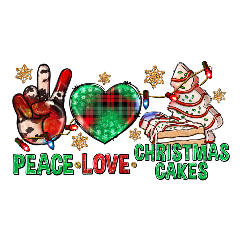 Peace Love Christmas Cakes Bbs Premium Hoodie by BundleAndBundleShop | Teevron