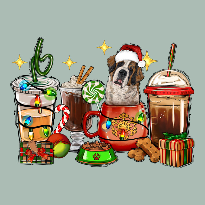 Christmas Coffee Cups With Saint Bernard Classic Tee by RanaPortraitStore | Teevron