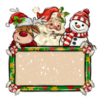 santa reindeer snowman preview and costom name | Teevron