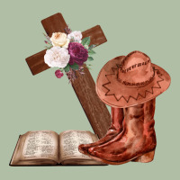 Boots With Bible And Cross Urban Heavy Tee | Teevron