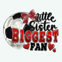 Little Sister Biggest Fan Soccer Premium Hoodie | Teevron