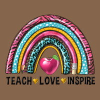 Rainbow Teach Love Inspire Premium Tee | Teevron