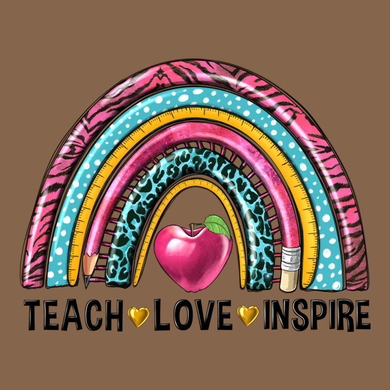 Rainbow Teach Love Inspire Premium Tee by NancyCooperArtShop | Teevron