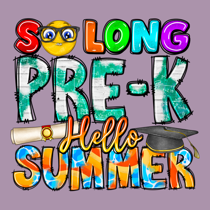 So Long Pre K Hello Summer Heavyweight Hoodie by CowhideDigitalArt | Teevron