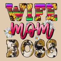 Wife Mom Boss Daisy Mother's Day Heavyweight Sweatshirt | Teevron