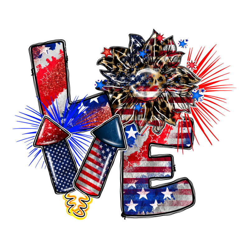 Patriotic Love Premium Sweatshirt by CowhideDigitalArt | Teevron