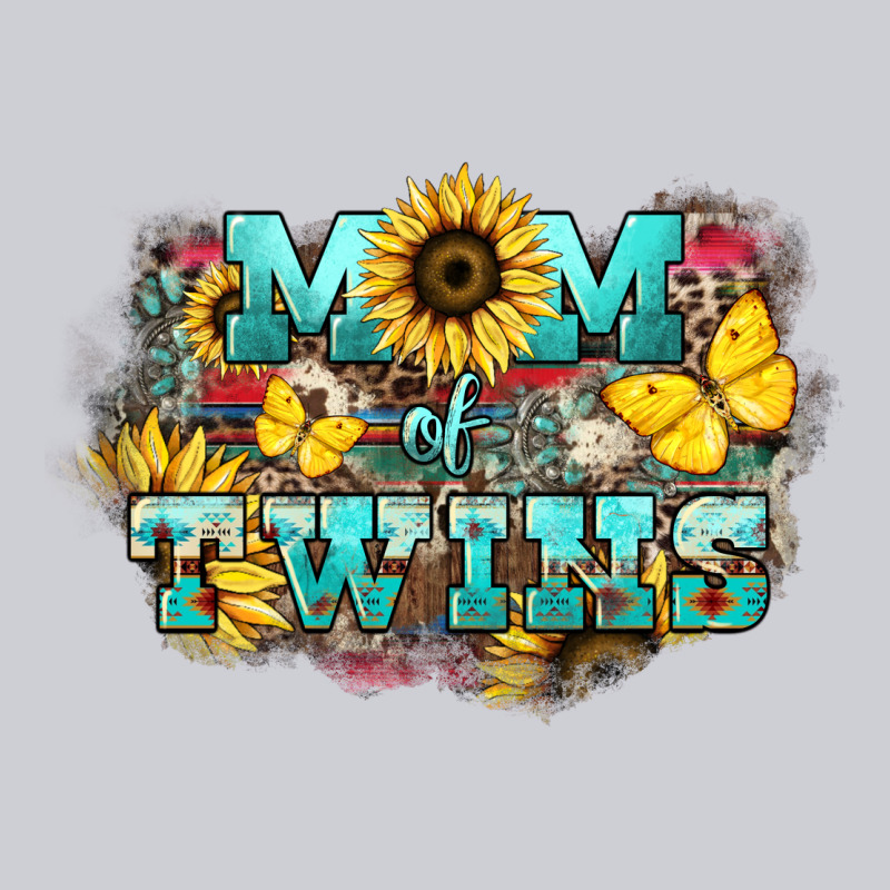 Mom Of Twins Sunflower Mothers Day Heavyweight Sweatshirt by HowdyJamesFarm | Teevron