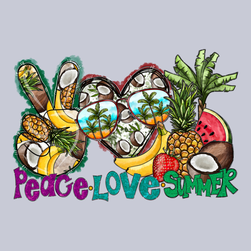 Peace Love Summer Heavyweight Hoodie by CowhideDigitalArt | Teevron
