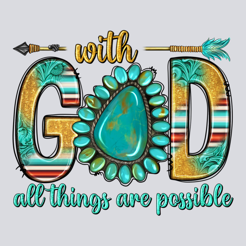 With God All Things Are Possible With Turquoise Gemstone Bbs Zipper Hoodie by BundleAndBundleShop | Teevron