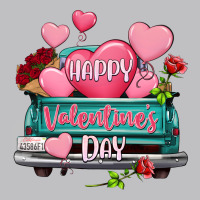 Happy Valentine's Day Turquoise Truck Long Sleeve Tee | Teevron