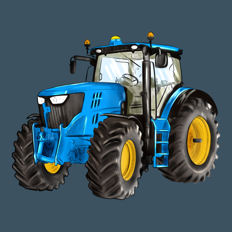 Western Farm Tractor Blue Urban Hoodie by Artiststas | Teevron