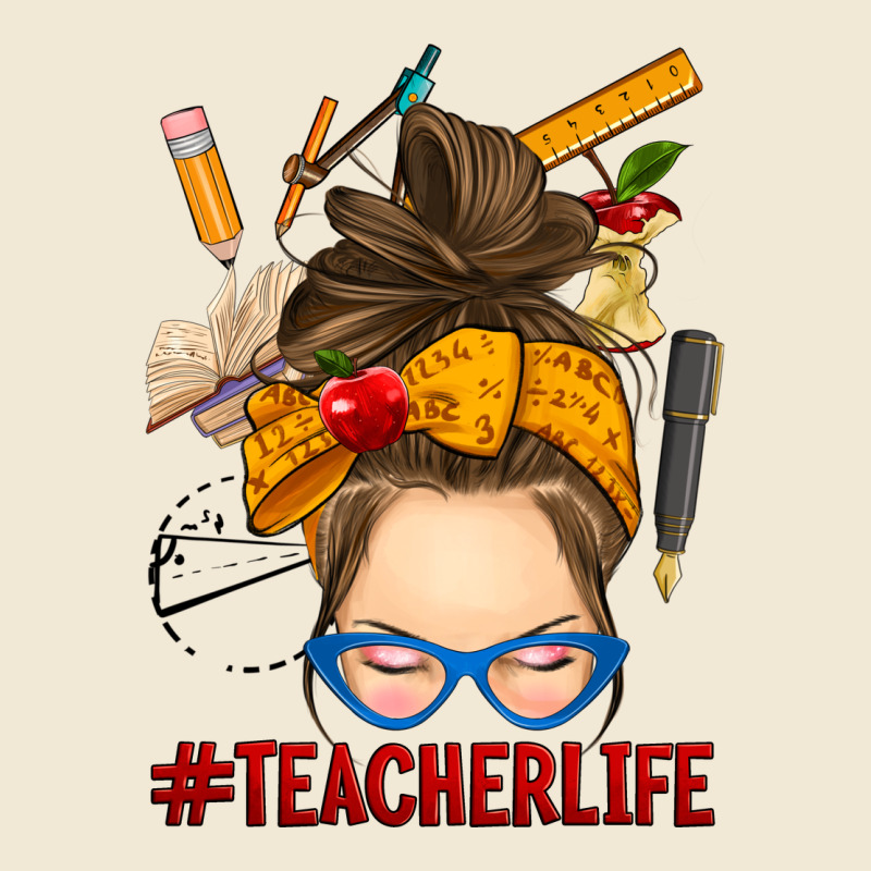 Messy Bun Teacher Life Premium Tee by RanaPortraitStore | Teevron