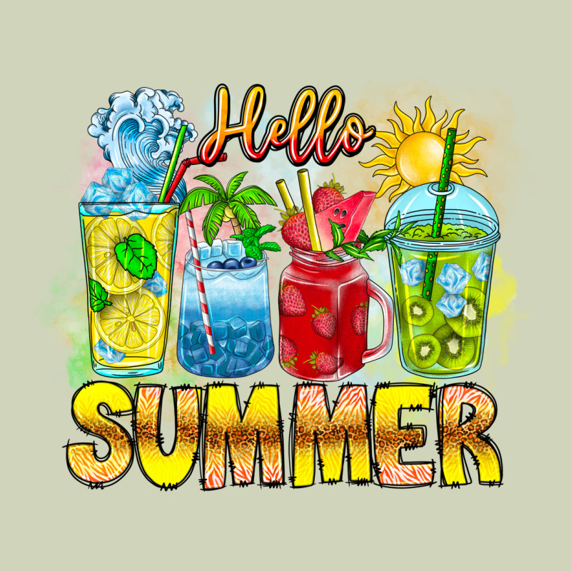 Hello Summer Heavyweight Hoodie by CowhideDigitalArt | Teevron