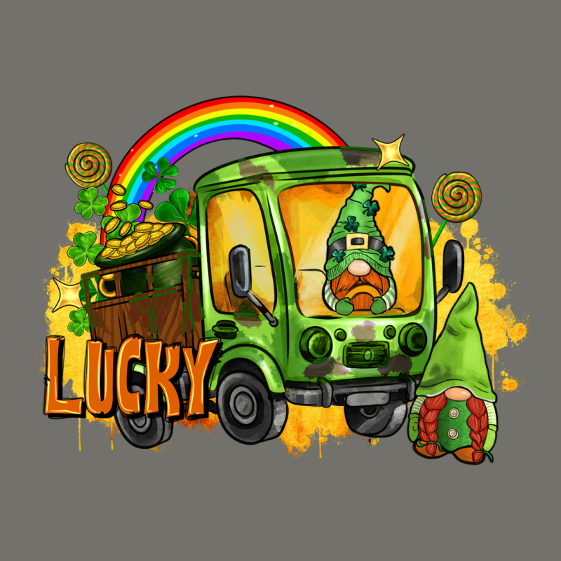 Lucky Gnomes Truck St. Patrick's Day Premium Hoodie by FaDigitalArtStudio | Teevron